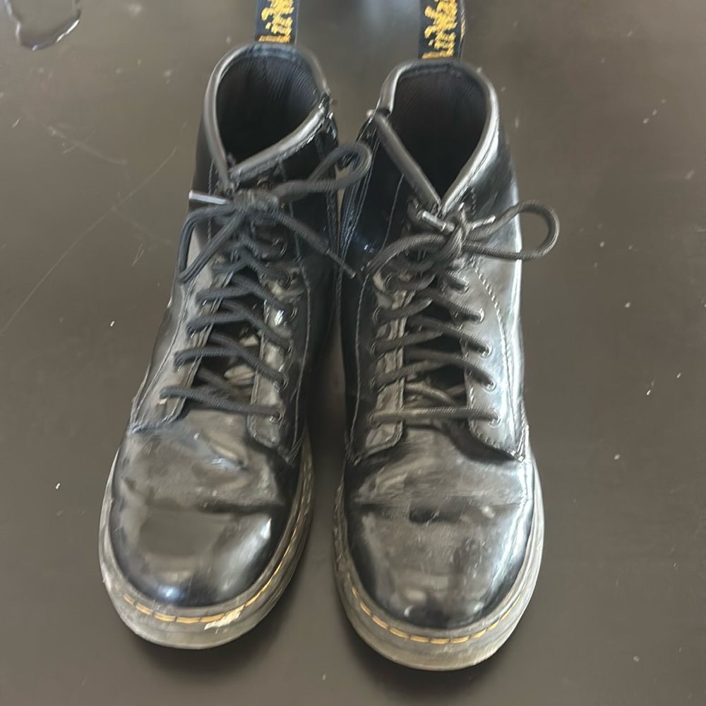 Dr. Martens Girls Patent Boots